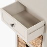 Farmhouse 1 Drawer 2 Basket Unit white background