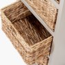 Farmhouse 1 Drawer 4 Basket Unit white background