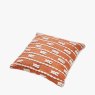 Summer Terracotta Braid Outdoor Cushion white background