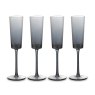 Simply Home Grey Set Of 4 Champagne Glasses