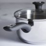 Simply Home 16 CM Stainless Steel Draining Lid Saucepan Lifestyle