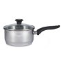 Simply Home 18 CM Stainless Steel Draining Lid Saucepan Side View