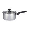 Simply Home 20 CM Stainless Steel Draining Lid Saucepan Side View