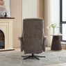 Nevada Swivel Chair & Stool Set In Ash Fabric lifestyle